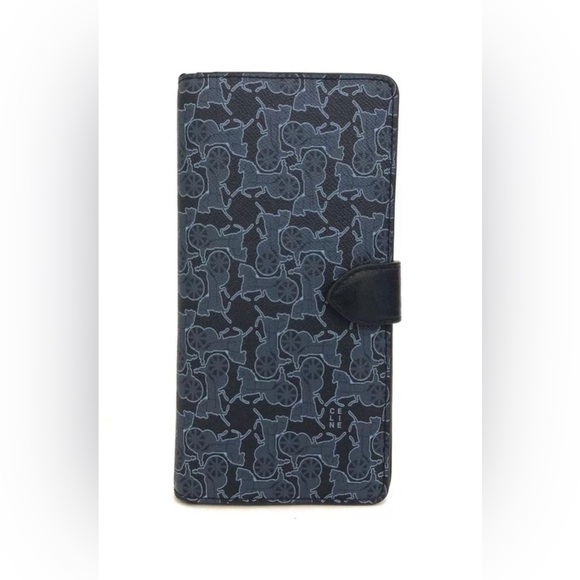 CELINE Horse Carriage Leather Long Wallet - Picture 1 of 5